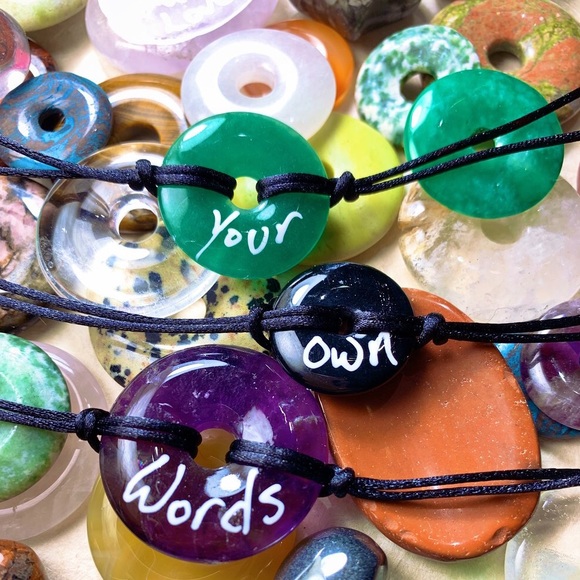 CUSTOM WORD MYINTENT PI STONE BRACELET - Picture 3 of 7